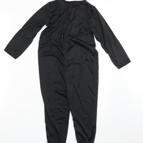 Preworn Girls Black Animal Print  Coverall One-Piece Size 2-3 Years L14 in - Halloween