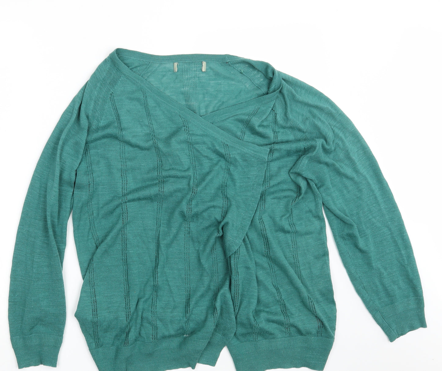 NEXT Womens Green   Wrap Jumper Size 18