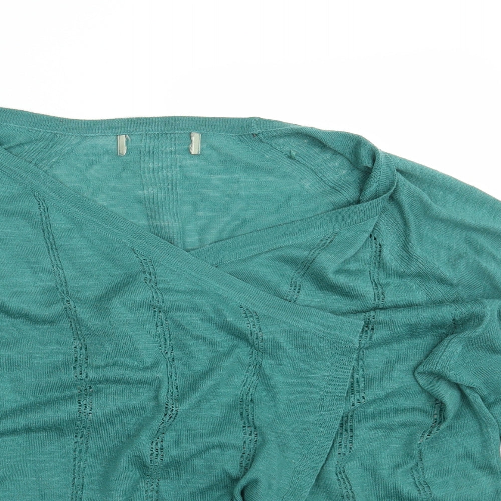 NEXT Womens Green   Wrap Jumper Size 18