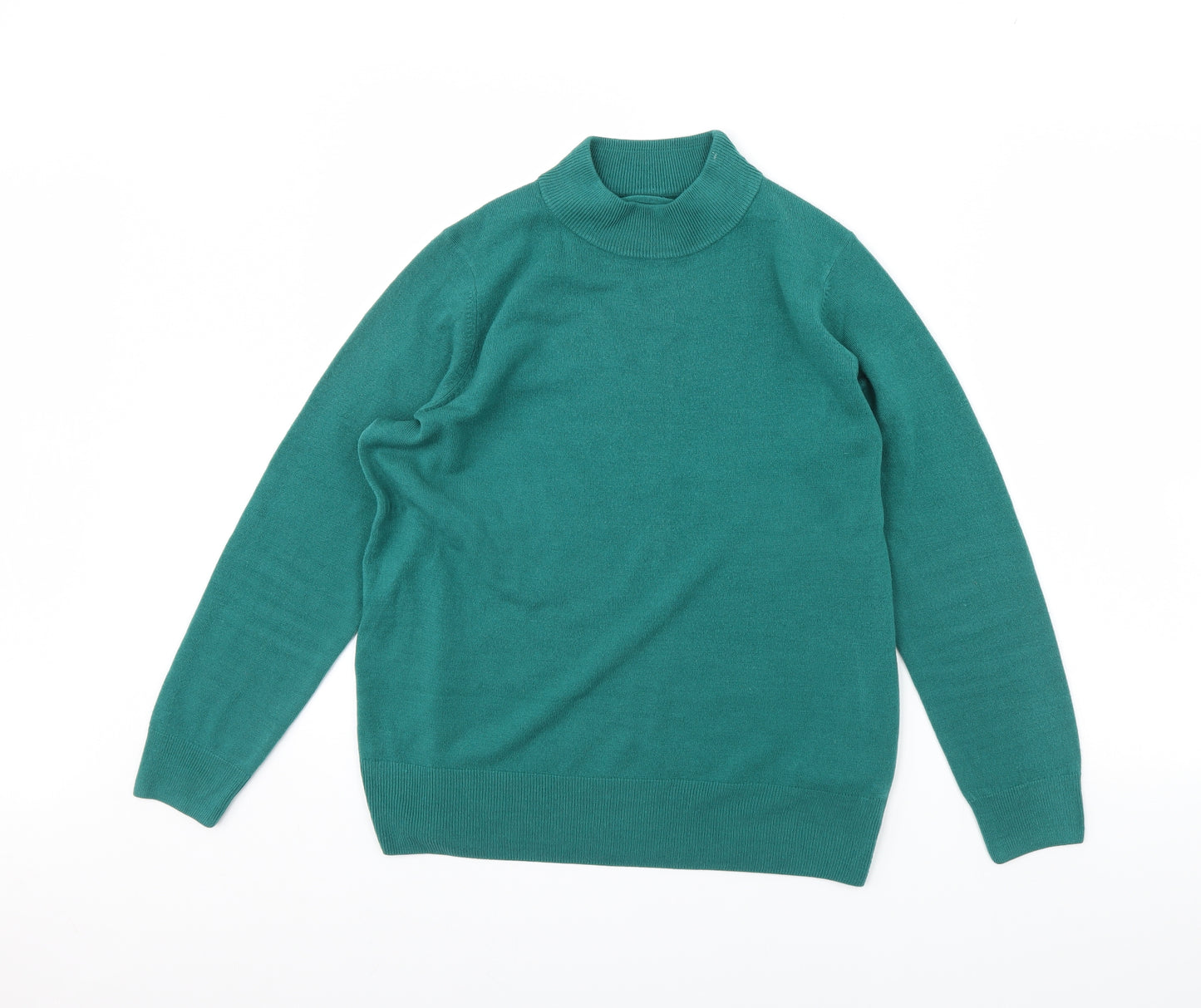 M&s Womens Green   Pullover Jumper Size 16