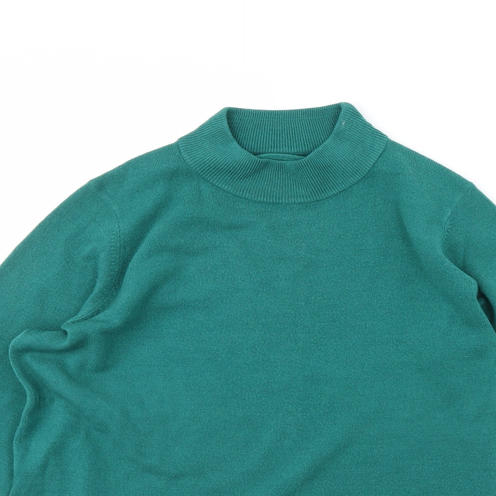 M&s Womens Green   Pullover Jumper Size 16