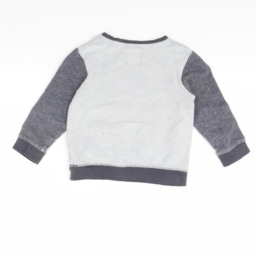 TU Boys Grey   Pullover Jumper Size 3 Years  - Northpole