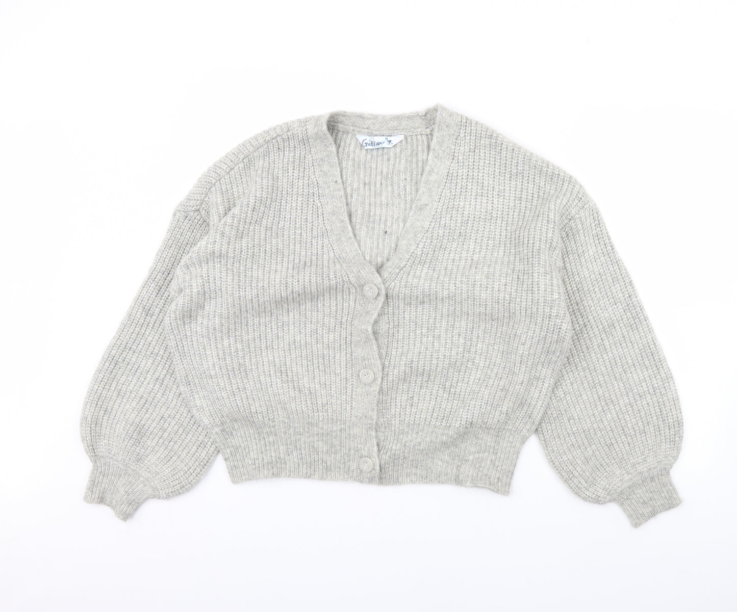Primark Womens Grey   Cardigan Jumper Size 12