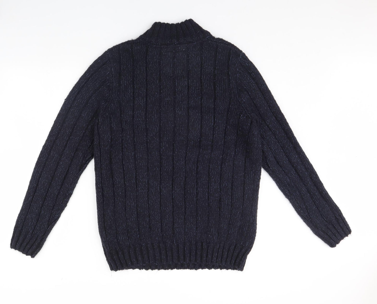 Atlantic Bay Mens Blue   Henley Jumper Size M