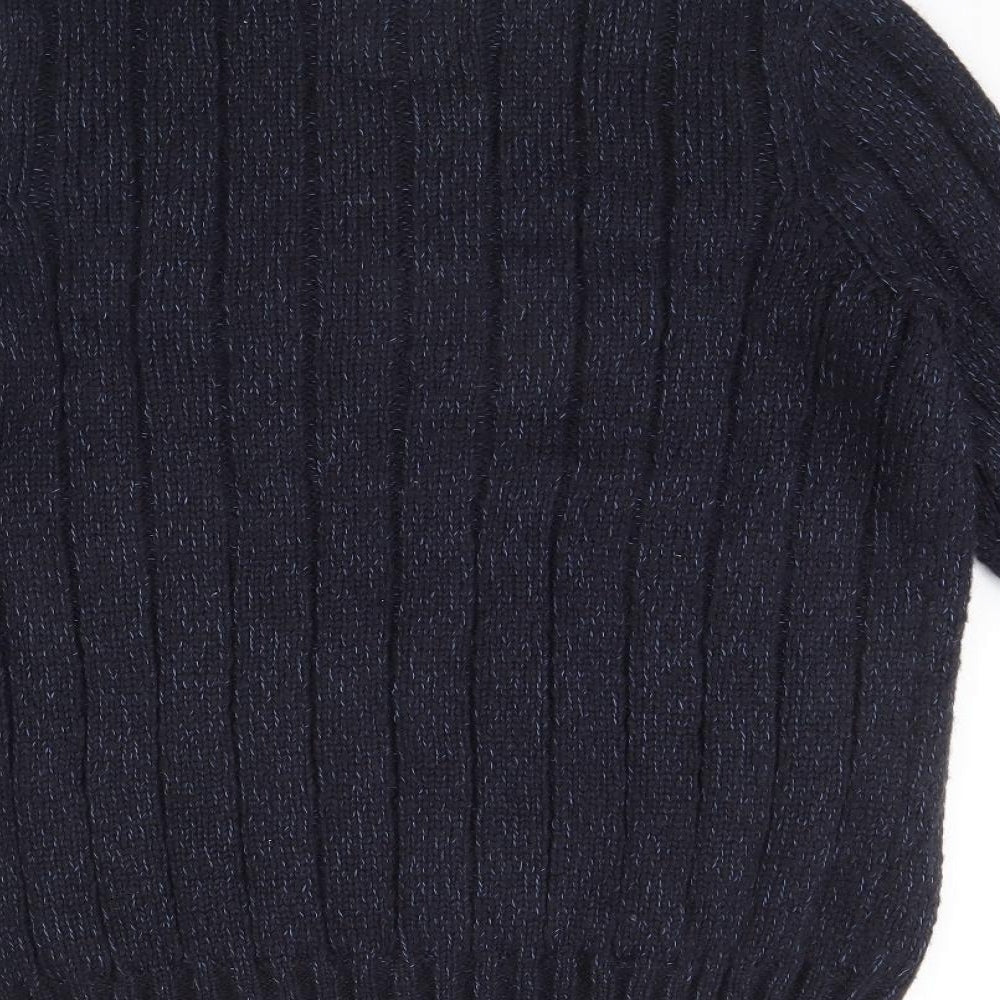 Atlantic Bay Mens Blue   Henley Jumper Size M