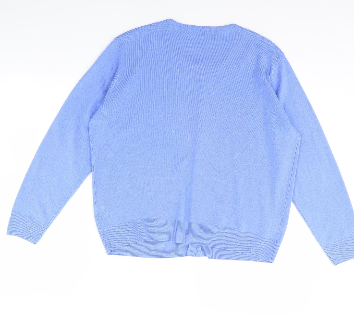 M&S Womens Blue   Cardigan Jumper Size 18