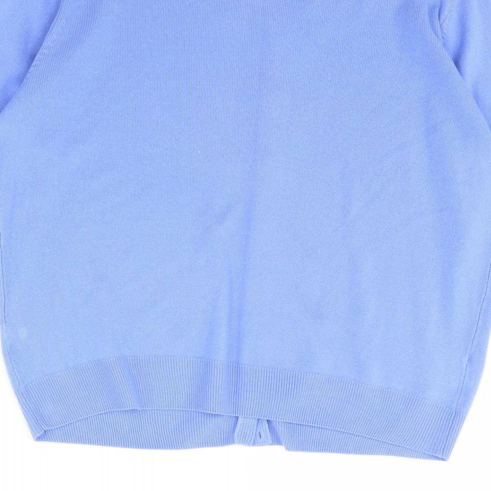 M&S Womens Blue   Cardigan Jumper Size 18