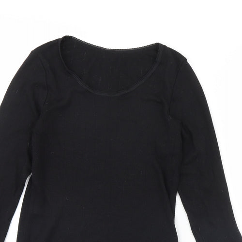 M&s Womens Black   Pullover Jumper Size 12