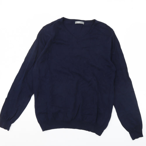 Nutmeg Mens Blue   Pullover Jumper Size L