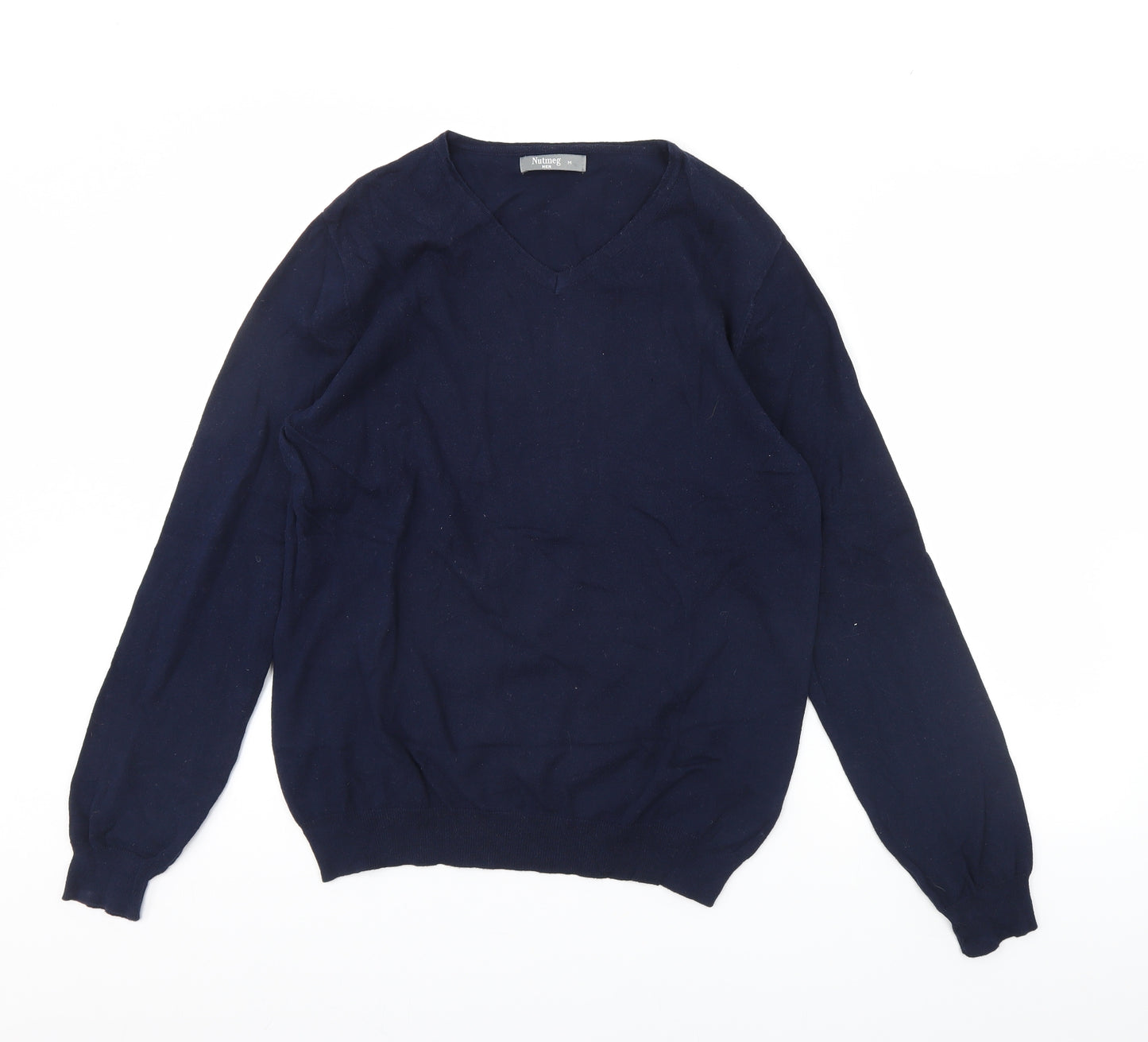 Nutmeg Mens Blue   Pullover Jumper Size M