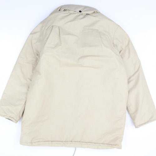 Preworn Womens Beige   Rain Coat Coat Size 18