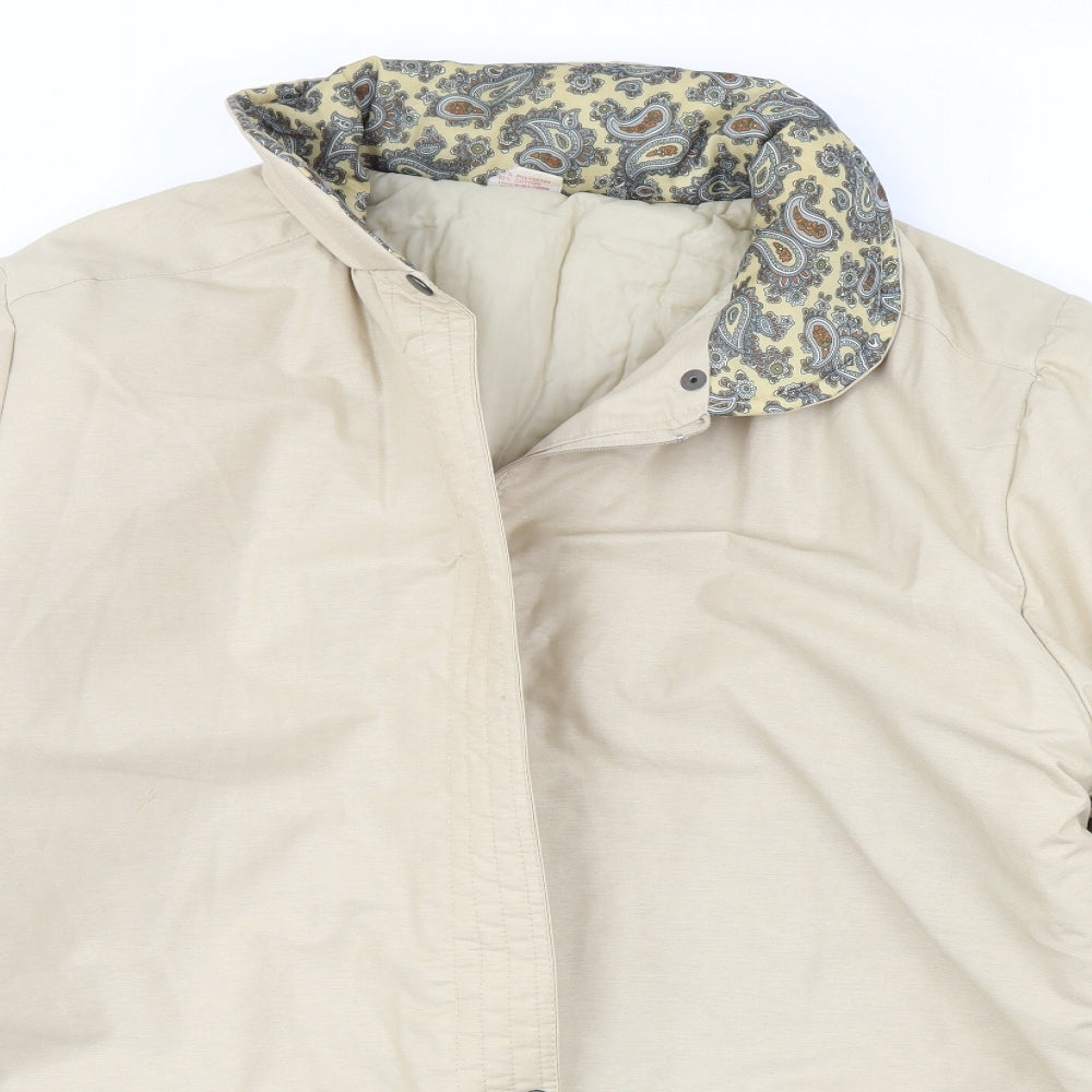 Preworn Womens Beige   Rain Coat Coat Size 18