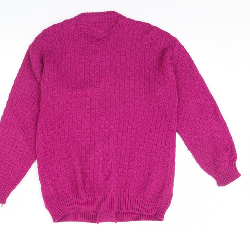 IMight Womens Pink   Cardigan Jumper Size S