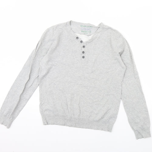 River Island Mens Grey   Pullover Jumper Size M