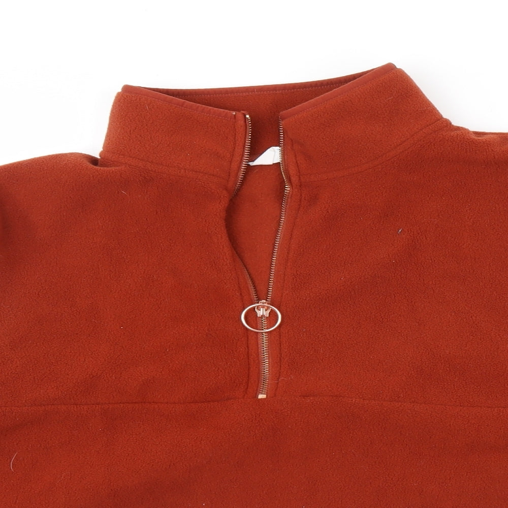 Primark Womens Brown  Fleece Henley Jumper Size L