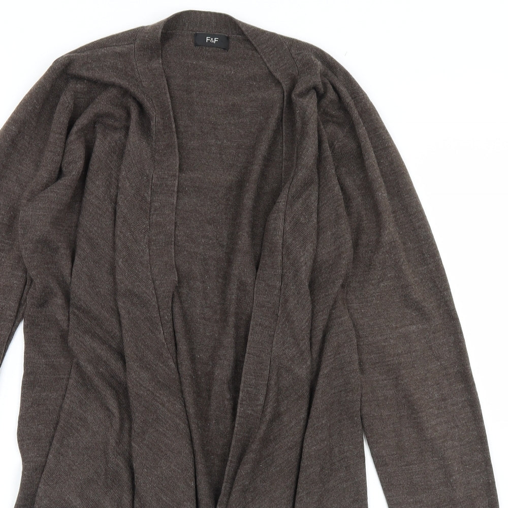 F&F Womens Brown   Cardigan Jumper Size 16