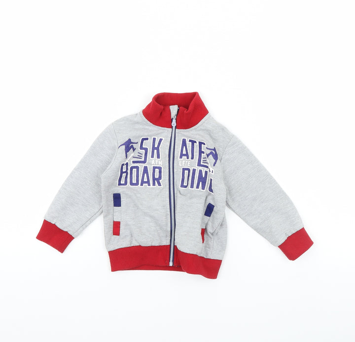 small gang Baby Grey   Jacket  Size 18 Months