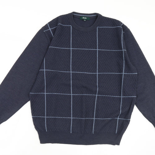 Walsey Mens Blue   Pullover Jumper Size L
