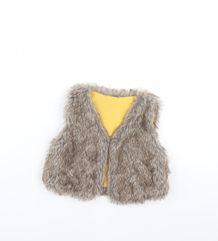 Preworn Girls Brown Jacket Size 2 Years