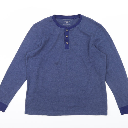Atlantic Bay Mens Blue   Pullover Jumper Size XL