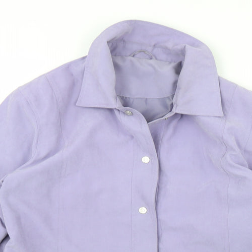 Preworn Womens Purple   Jacket Coat Size 16