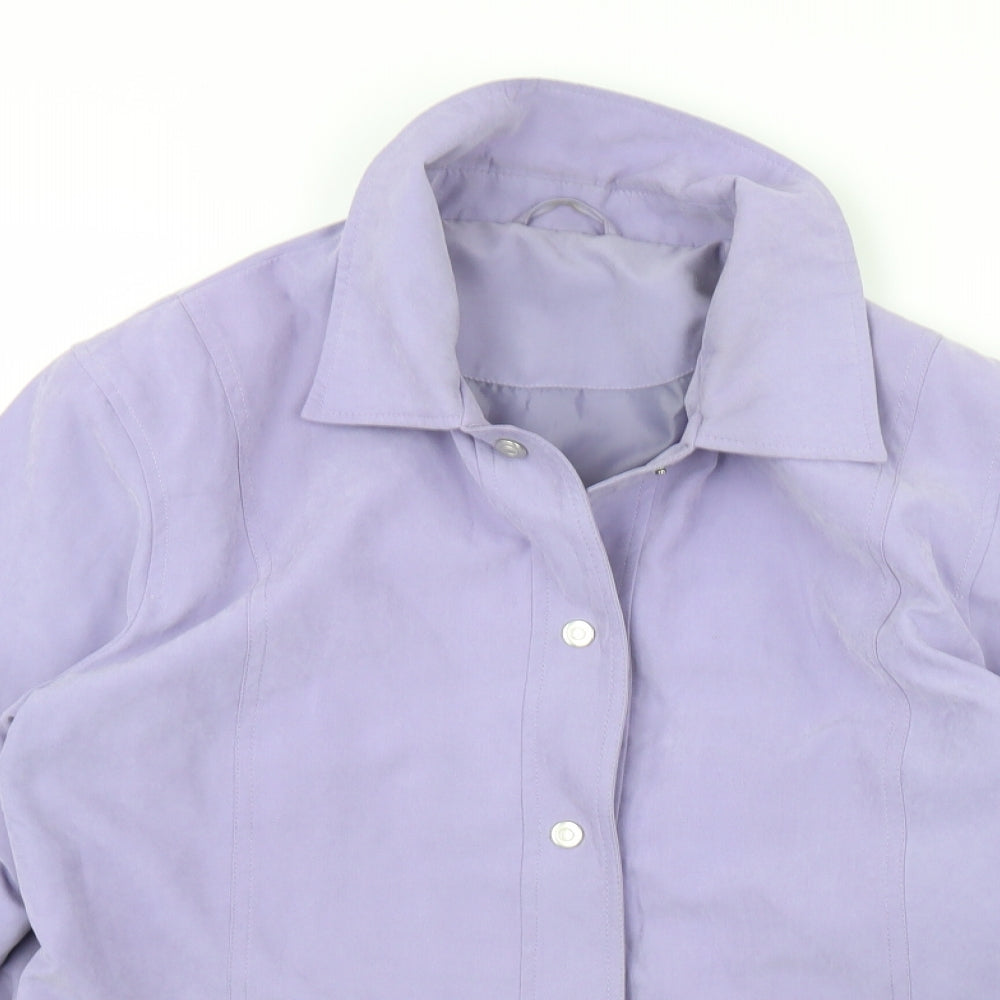 Preworn Womens Purple   Jacket Coat Size 16