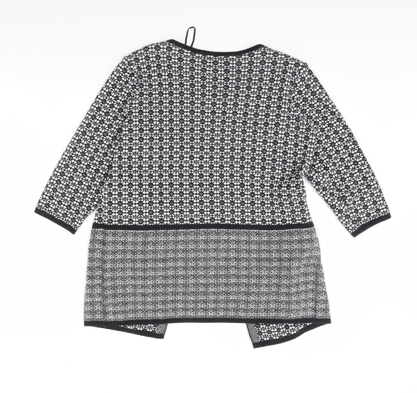 F&F Womens Black Herringbone  Jacket  Size 12