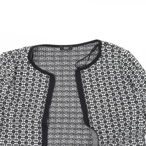 F&F Womens Black Herringbone  Jacket  Size 12