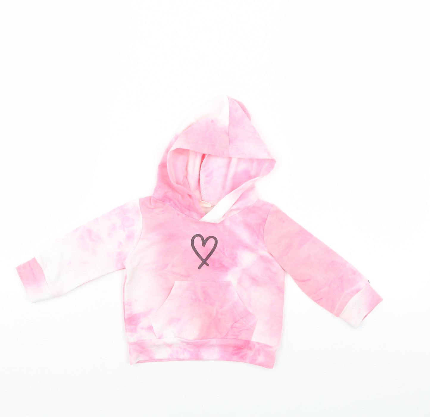 Preworn Girls Pink   Pullover Jumper Size 9-12 Months