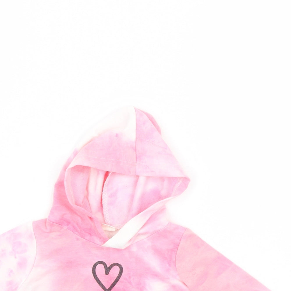 Preworn Girls Pink   Pullover Jumper Size 9-12 Months