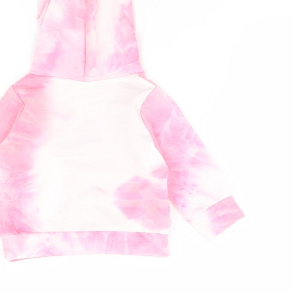 Preworn Girls Pink   Pullover Jumper Size 9-12 Months