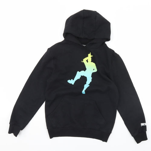 Fortnite Boys Black   Pullover Hoodie Size M  - Fortnite