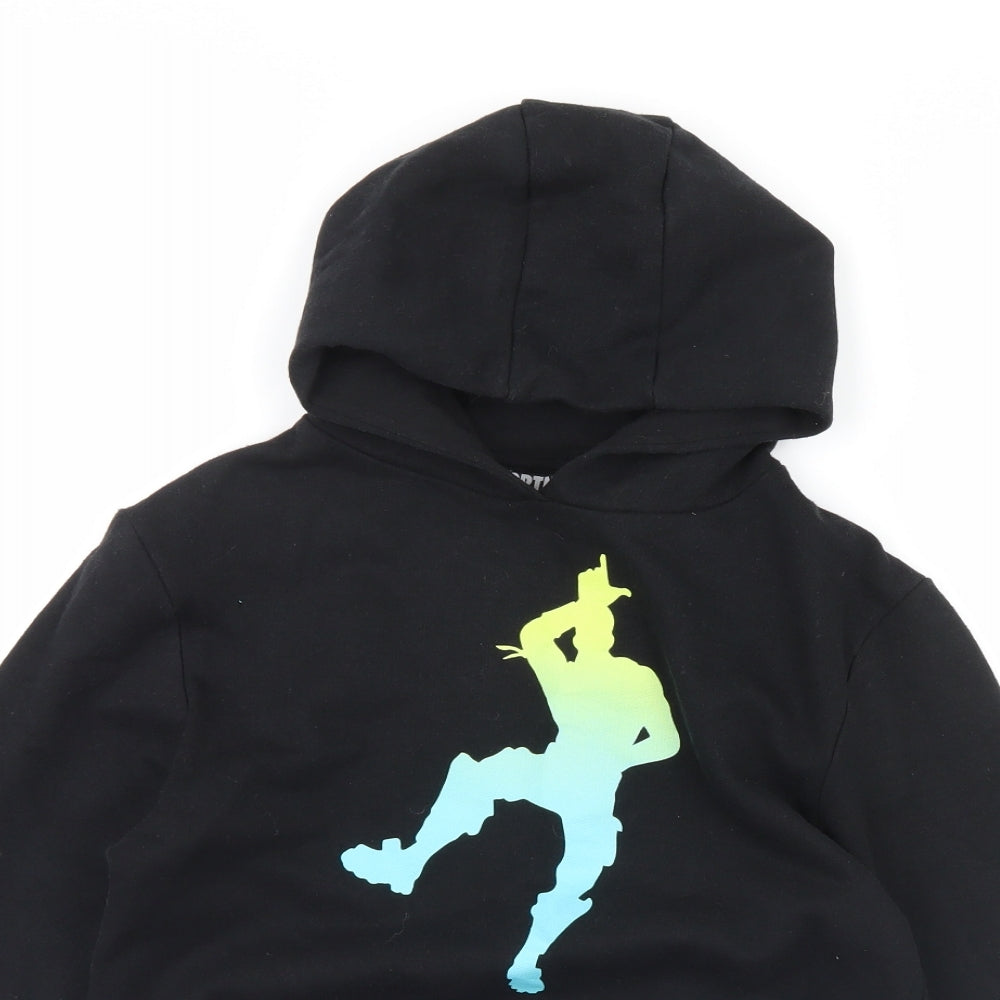 Fortnite Boys Black   Pullover Hoodie Size M  - Fortnite