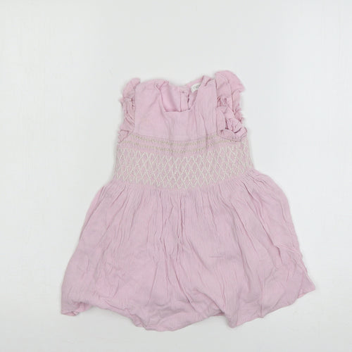 NEXT Girls Purple   T-Shirt Dress  Size 9-12 Months