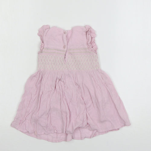 NEXT Girls Purple   T-Shirt Dress  Size 9-12 Months