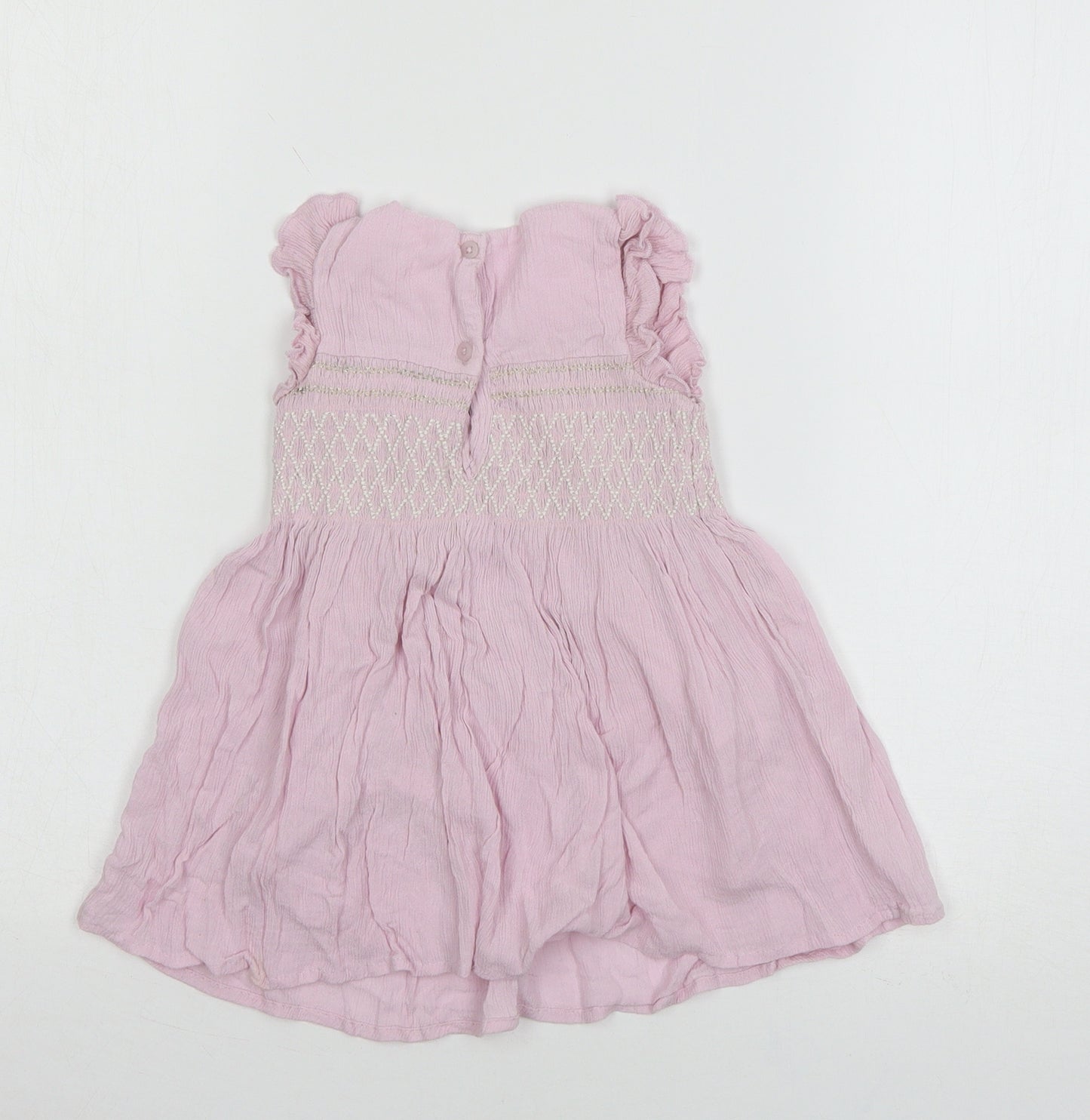 NEXT Girls Purple   T-Shirt Dress  Size 9-12 Months