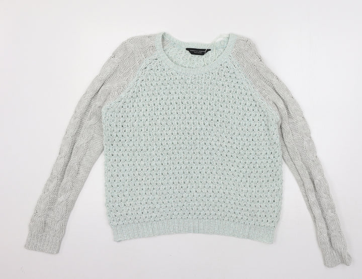 Dorothy Perkins Womens Green Knit Pullover Jumper Size 16