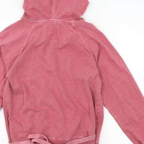 WOMbat Mens Pink  Jersey Pullover Hoodie Size S