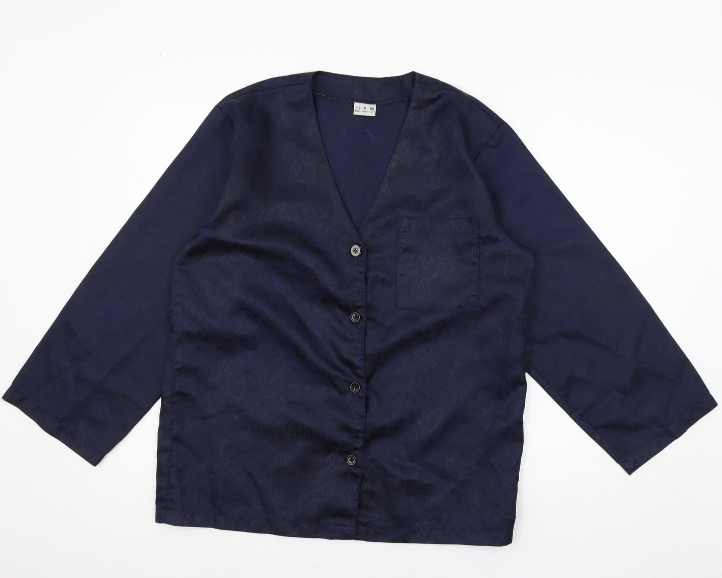 Preworn Womens Blue   Basic Blouse Size 14