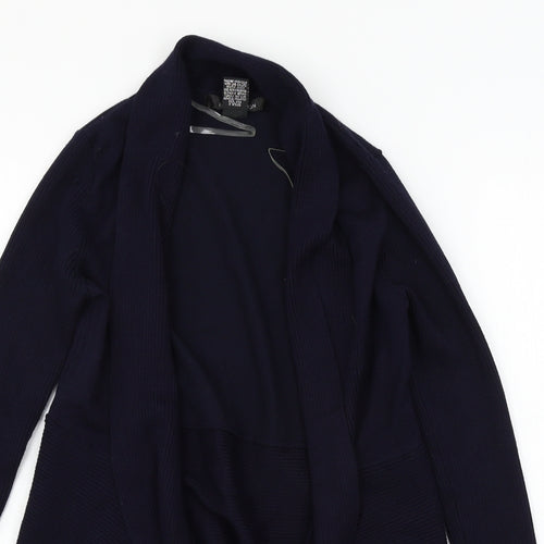 89th & Madison Womens Blue  Knit Cardigan Jumper Size 8