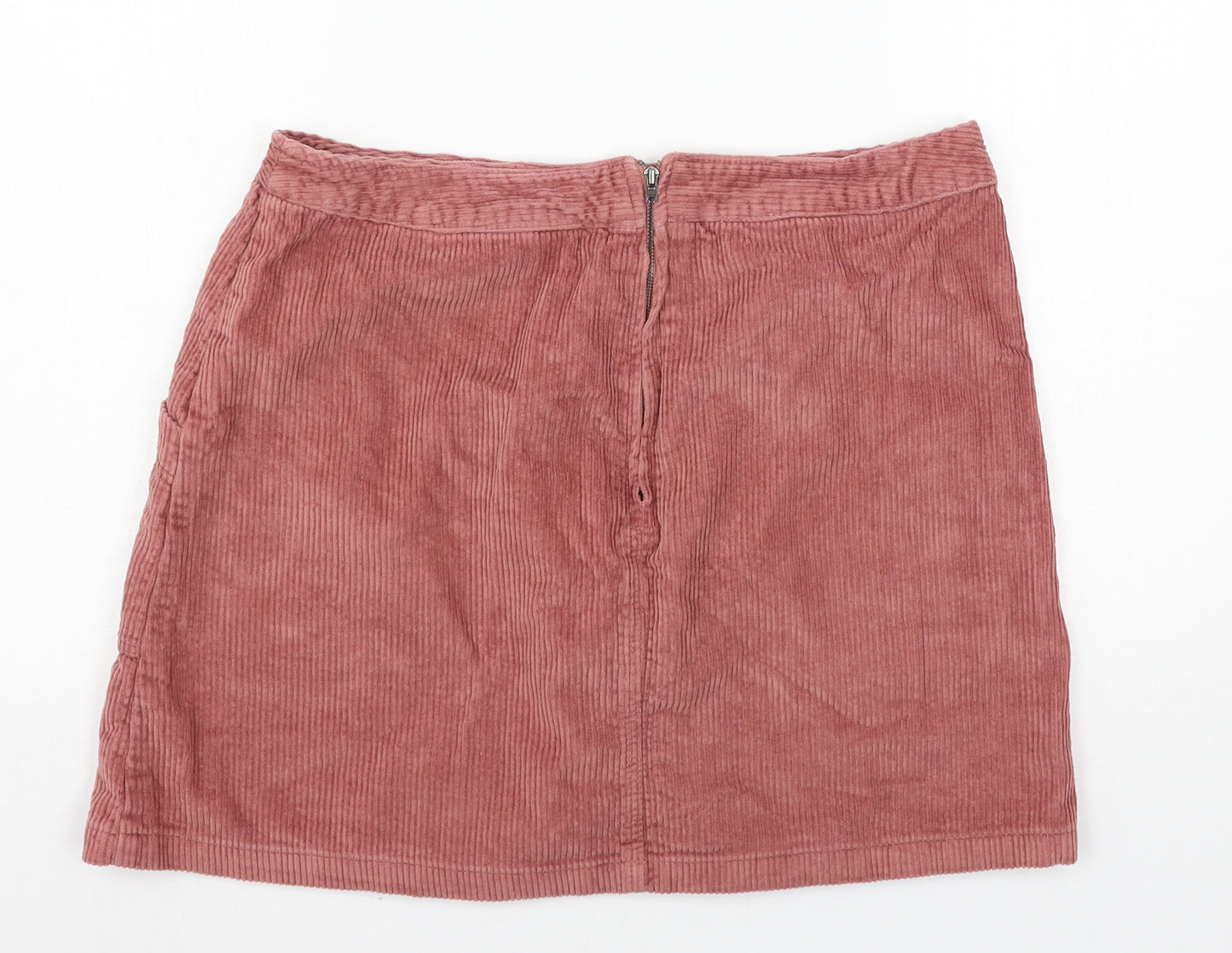 Red Herring Womens Pink  Corduroy A-Line Skirt Size 14