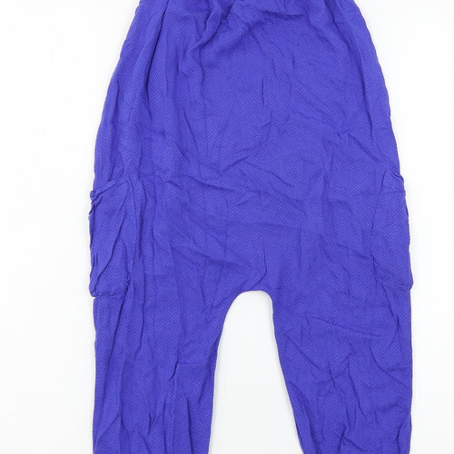 Matalan Girls Blue Floral  Jumpsuit One-Piece Size 3-4 Years
