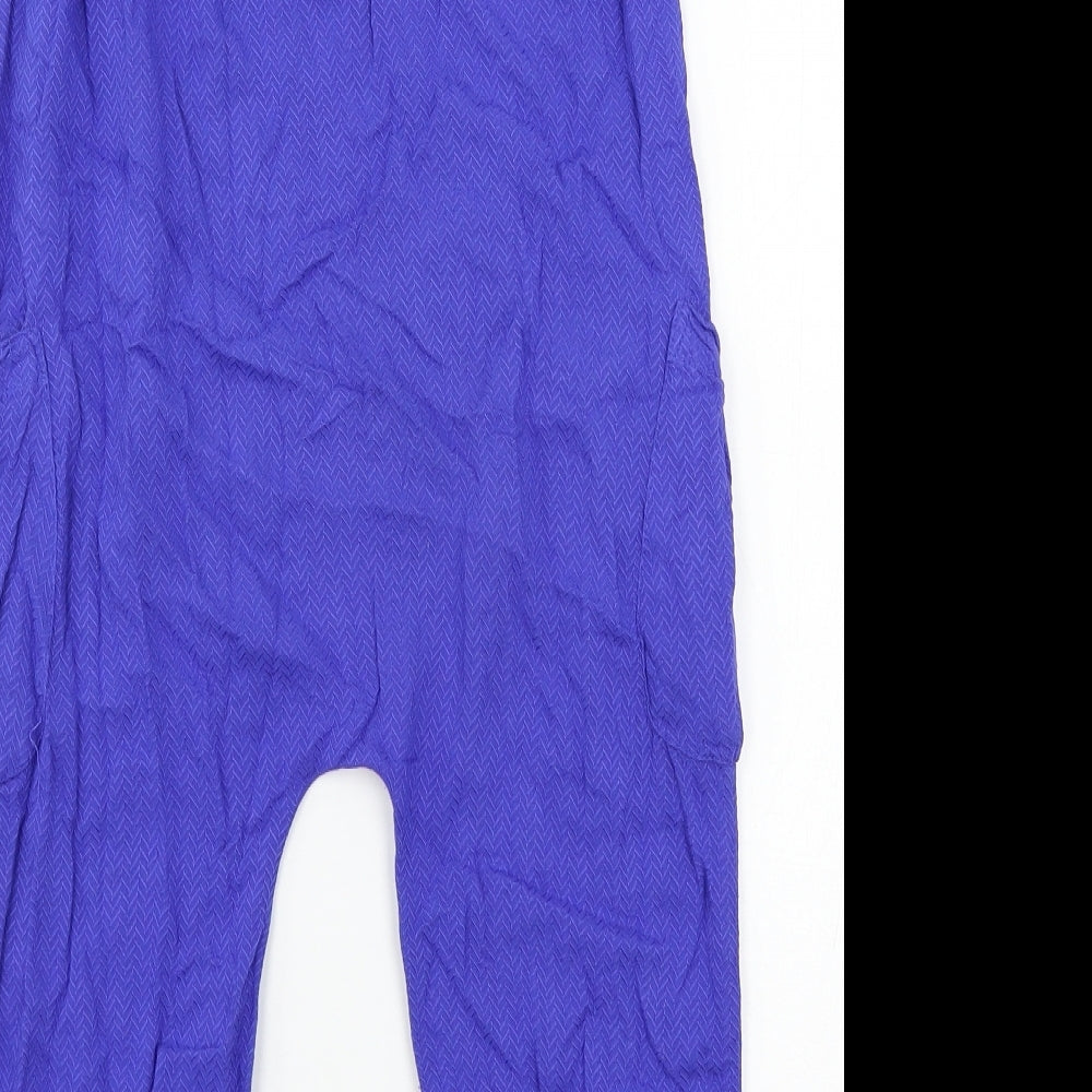Matalan Girls Blue Floral  Jumpsuit One-Piece Size 3-4 Years