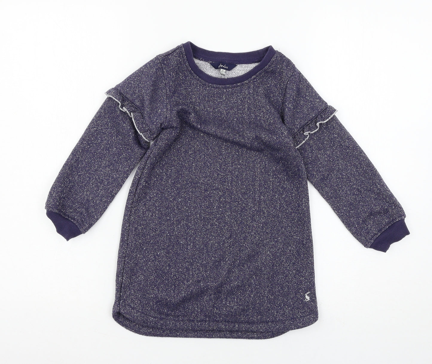 Joules Girls Blue  Jersey Pullover Sweatshirt Size 4 Years