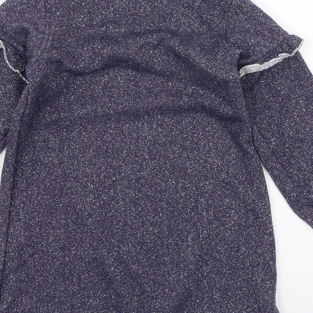 Joules Girls Blue  Jersey Pullover Sweatshirt Size 4 Years
