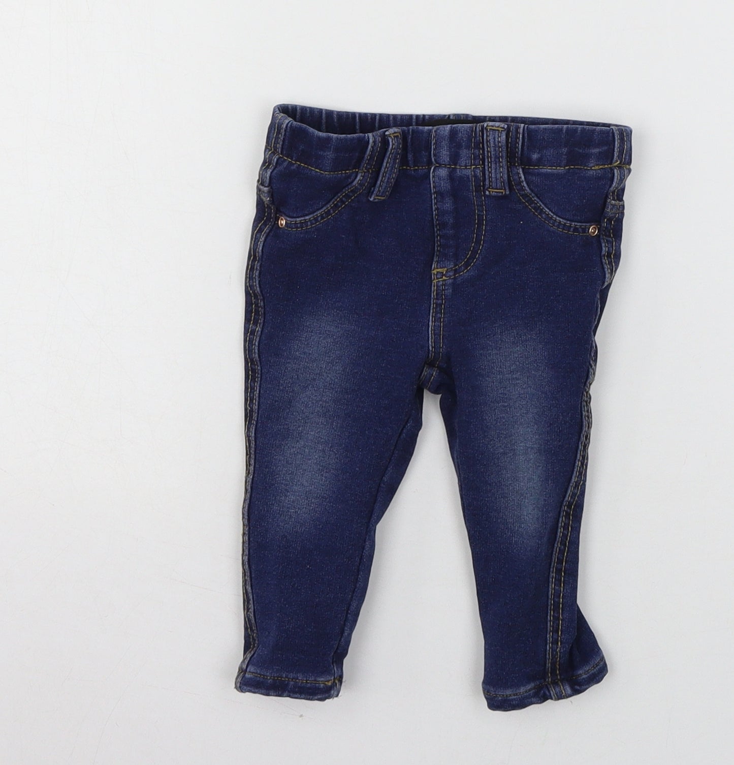 Primark Baby Blue  Denim Pedal Pusher Jeans Size 6-9 Months