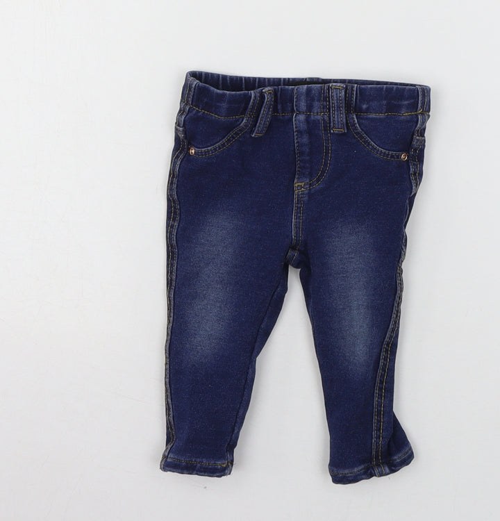 Primark Baby Blue  Denim Pedal Pusher Jeans Size 6-9 Months