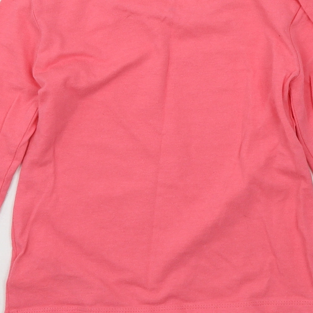 Gap Girls Pink  Jersey Basic T-Shirt Size 4-5 Years  - Unicorn