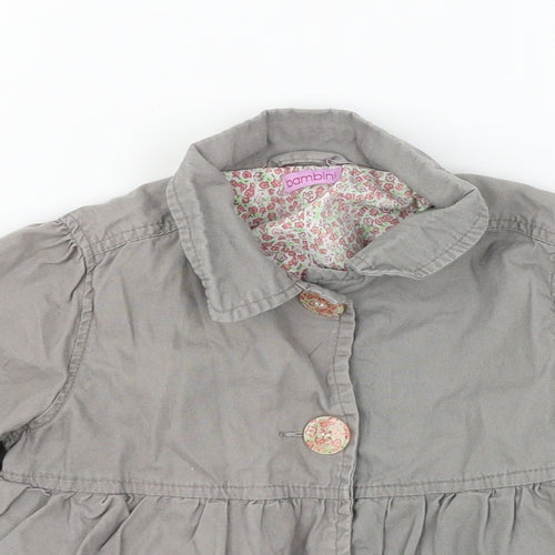 Bambini Girls Grey   Jacket  Size 2-3 Years