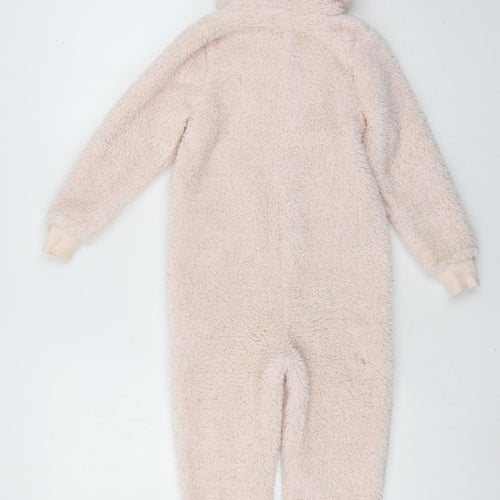 Matalan Girls Pink Solid Microfibre Top One Piece Size 4-5 Years